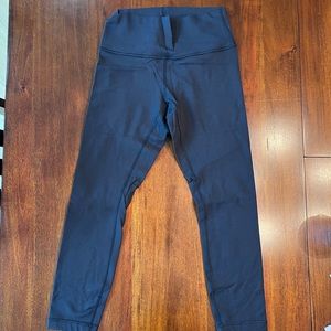 lululemon athletica Black Leggings Luon 25”